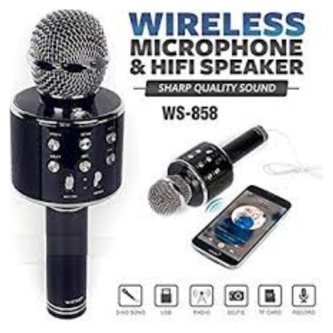 WS-858 Mic & Hifi Speaker