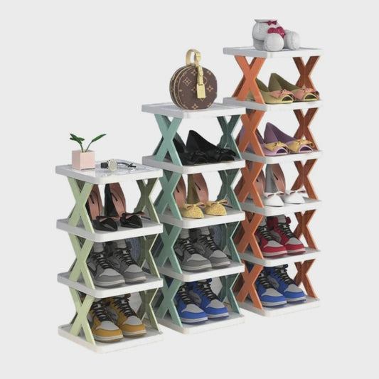 Foldable Plastic Shoe Rack